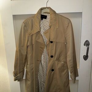 Ann Taylor Tan Trench Coat XS